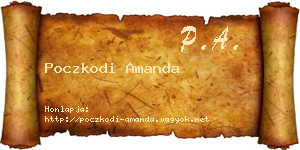 Poczkodi Amanda névjegykártya